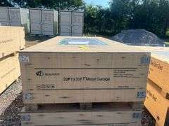 KJ Unused K2030 20ftx30ft Metal Garage