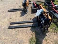 2025 Wolverine Unused PFA-11-3300G  Skid Steer Pallet Fork Hydraulic Adjustable