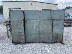 4-Door Steel Unit with Shelves and Storage Bins - 121in L x 24.5in W x 72in H