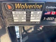 2025 Wolverine Unused SB-12-72W 72in Skidsteer Vibrating Screening Bucket