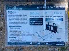 2025 Landhonor Unused BS-12-2500G Skid Steer Bale Spears