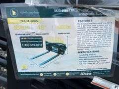 2025 Wolverine Unused PFA-11-3300G Skidsteer Hydraulic Adjustable Pallet Forks