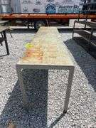 Steel Work Table - 121in x 24.5in x 30.5in