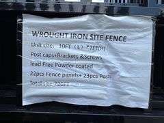 2025 Aboss Unused Metal Site Fence