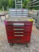 Kennedy 5-Drawer Roller Cabinet and Tool Box with Assorted Tools