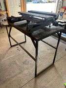 Work Table with Contents - Black & Decker Workmate and Scraper