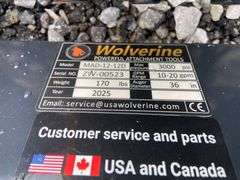 2025 Wolverine Unused MAD-12-12D Mini Skid Steer Auger Drive and Bit
