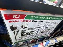 2025 KJ Unused K0720-6 Metal Farm Driveway Gates