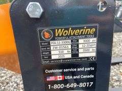2025 Wolverine Unused PFA-11-3300G Skidsteer Hydraulic Adjustable Pallet Forks,