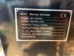 2025 GIYI Unused GY-SG45 Stump Grinder