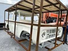 1966-1977 NEW Bronco Body - Chrome Yellow w/Black Top