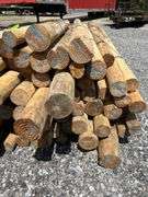 Untreated Wood Posts - Qty: 63