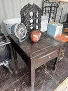 Lot -  Furniture - (2) Side Tables, Assorted Decor