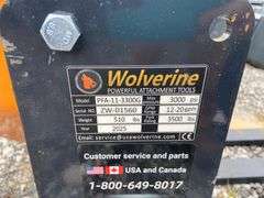 2025 Wolverine Unused PFA-11-3300G Skidsteer Hydraulic Adjustable Pallet Forks