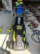 Ryobi Self Propelled 20in Mower, Blower and Weedeater with Battery and Changer