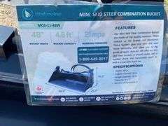 2025 Wolverine Unused MCB-11-48W Mini Skid Steer Combination Bucket