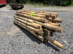 Untreated Wood Posts - Qty: 63
