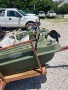 Pelican Bass Boat with Trolling Motor and Trailer