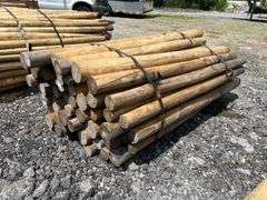 Untreated Wood Posts - Qty: 60 Posts