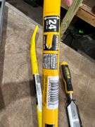 Stanley and Dewalt Crowbar and Chisel