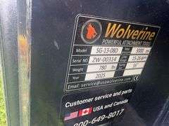 2025 Wolverine Unused SG-13-08D Skidsteer Stump Grinder