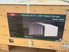 KJ Unused K2030 20ftx30ft Metal Garage