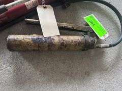Lot - Assorted Automotive Tools - Hydraulic Hand Pump, Grease Gun, Etc