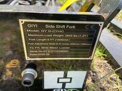 2025 GIYI Unused GYD-CYHC Skid Steer Hydraulic Side Shift Forks