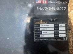 2025 Landhonor Unused UHA-16-3000G Skidsteer Utility Hitch Adapter 2in Receiver