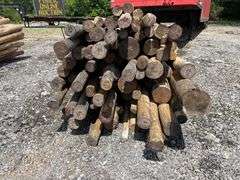 Untreated Wood Posts - Qty: 77