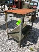 Steel Work Table - 48in x 24in x 43.5in