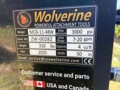 2025 Wolverine Unused MCB-11-48W Mini Skid Steer Combination Bucket