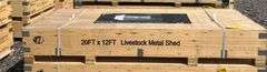 KJ Unused K1912 20ftx12ft Livestock Metal Shed