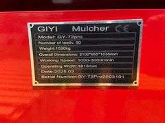 2025 GIYI Unused GY-72PRO Mulcher