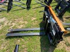 2025 Wolverine Unused PFA-11-3300G  Skid Steer Pallet Fork Hydraulic Adjustable