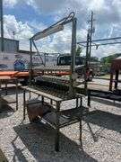 Steel Work Table - 82.5in x 30.5in x 90.5in