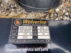 2025 Wolverine Unused MAD-12-12D Mini Skid Steer Auger Drive and Bit