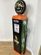 Polly gas reproduction gas pump with glass globe