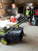 Ryobi Self Propelled 20in Mower, Blower and Weedeater with Battery and Changer