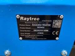 2025 Raytree Unused REDM32 32in Excavator Drum Mulcher