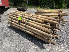 Untreated Wood Posts - Qty: 79