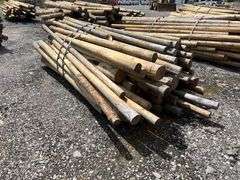 Untreated Wood Posts - Qty: 77
