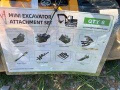 Pallet - 2025 MIVA Unused Mini-Excavator Attachments Set