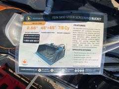 2025 Wolverine Unused SB-12-72W 72in Skidsteer Vibrating Screening Bucket