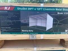 KJ Unused K1912 20ftx12ft Livestock Metal Shed