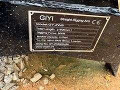 2025 GIYI Unused GY-ZWB Mini-Skidsteer Straight Digging Arm