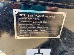 2025 GIYI Unused GY-PC71 Skid Plate Compactor