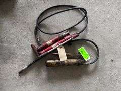 Lot - Assorted Automotive Tools - Hydraulic Hand Pump, Grease Gun, Etc