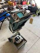 Tektronix 465 Oscilloscope with Cart and Accessories
