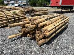 Untreated Wood Posts - Qty: 63